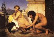Jean Leon Gerome Young Greeks at a Cockfight USA oil painting artist
